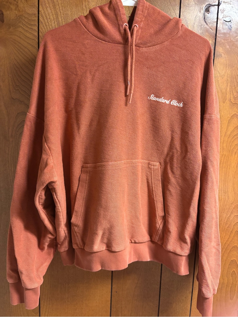 Standard cloth rust color hoodie